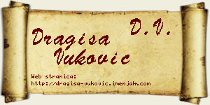 Dragiša Vuković vizit kartica